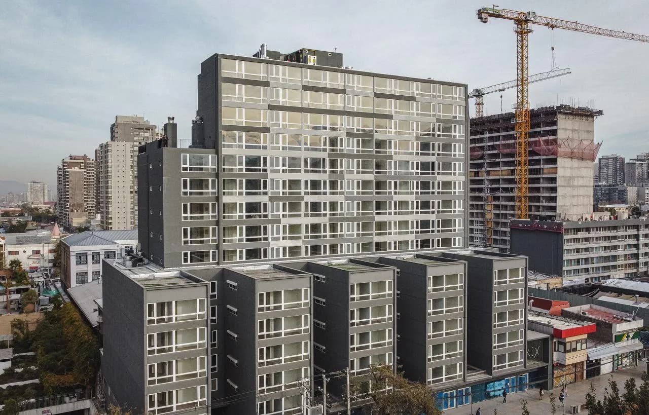 Residential buildings under construction